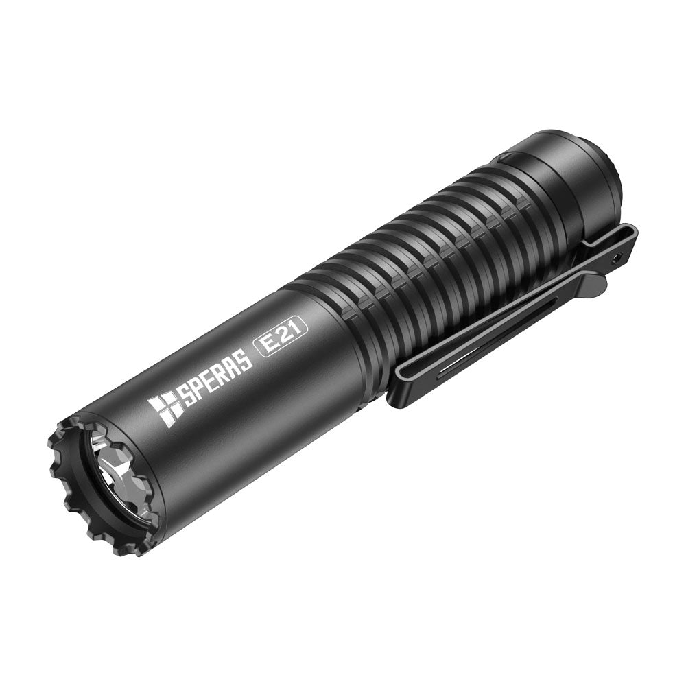 fenix e21 flashlight SPERAS E21 2000lm 320m 21700 Rechargeable EDC Tactical Flashlight – Nealsgadgets