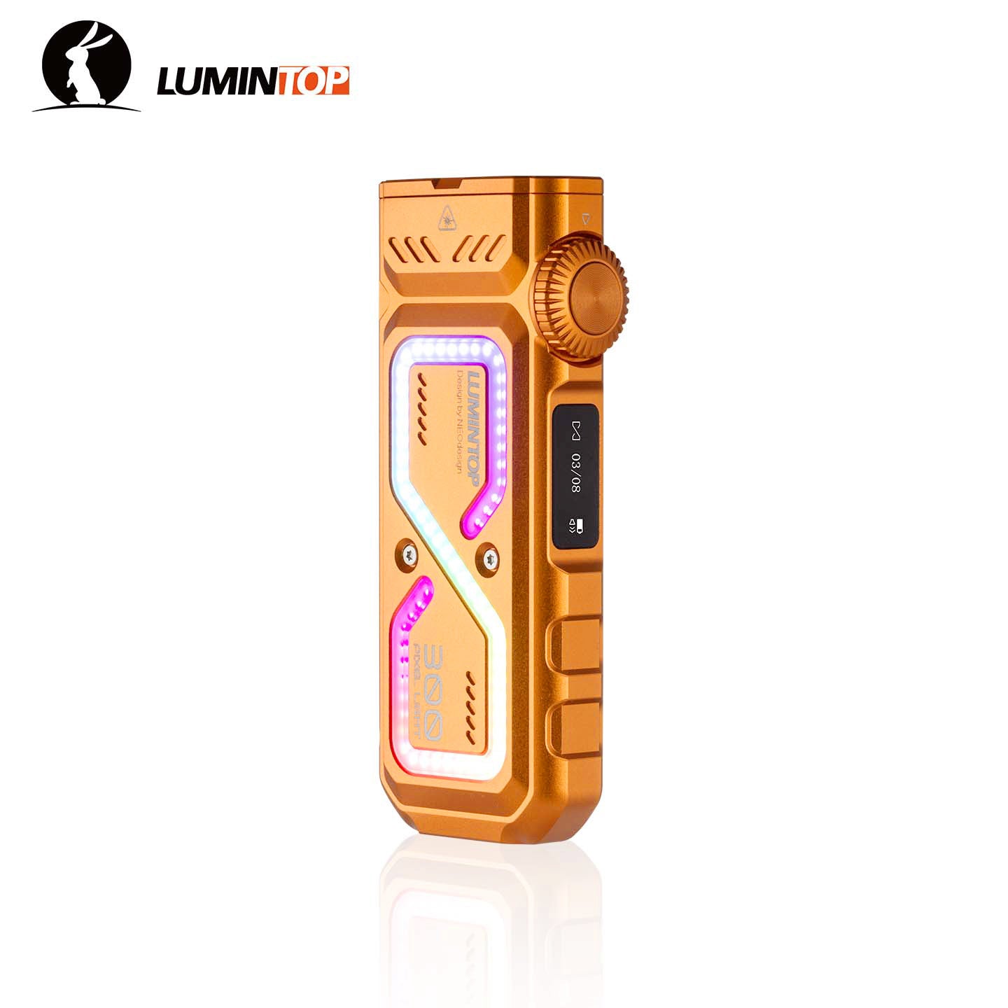 LUMINTOP Pixel Multi-Function 1300lm Laser Pointer UV RGB Light With Fidget  Dial Flashlight  Nealsgadgets