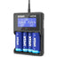 Xtar VC4 18650 4-slot Lithium-ion Ni-MH Battery Charger XTAR