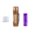 Lumintop FWAA Copper Titanium 1400lm LED Flashlight with Battery Sapphire Lens Bundle