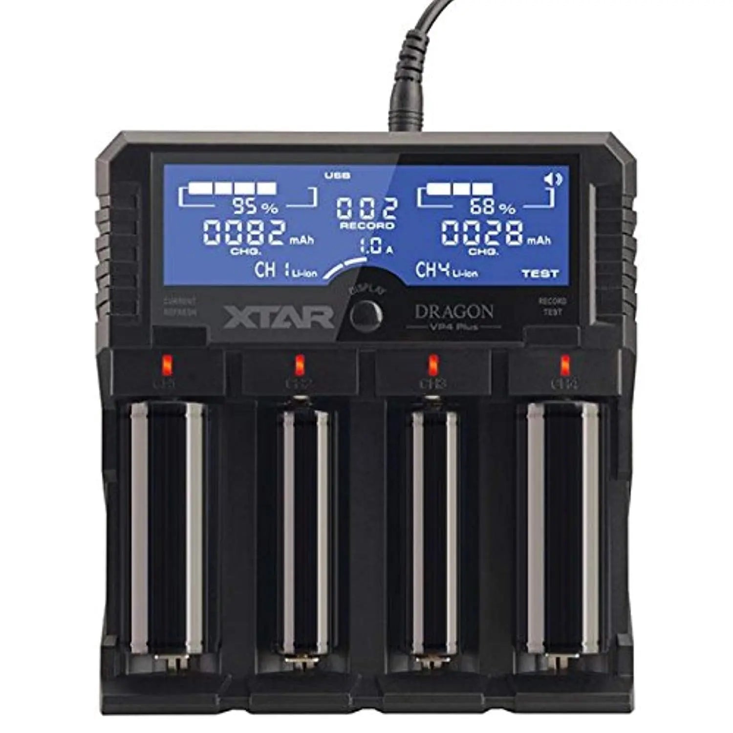 XTAR DRAGON VP4 PLUS Professional Battery Charger and Tester for Nealsgadgets XTAR DRAGON VP4 PLUS Professional Battery Charger and Tester for Nealsgadgets