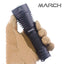 March C8 SST40/XHP35 HI 2000lm 21700 SS Bezel LED Flashlight