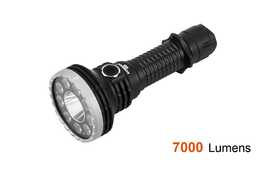 Acebeam X10 7000lm Thrower Flood Tactical Flashlight LNIB