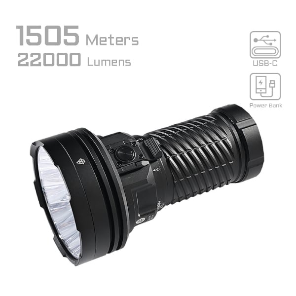 Acebeam X25 22000lm 1505m Long Range Flashlight Secondary image