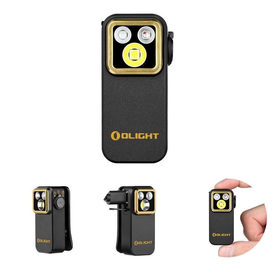 OLIGHT Oclip Pro S 600lm with Floodlight Spotlight and UV Red Blue Green Light Secondary image
