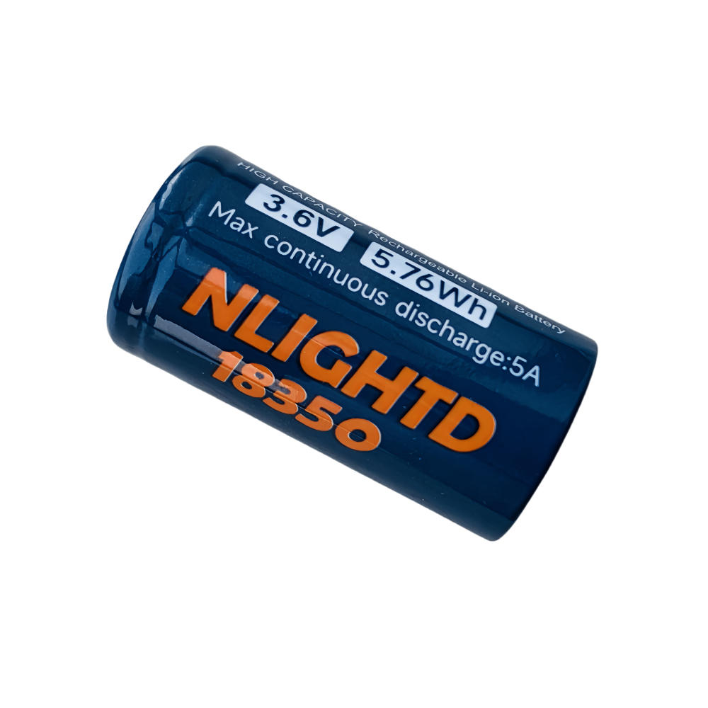 NLIGHTD 18350 1600mah Li-ion Rechargeable Battery Nealsgadgets NLIGHTD 18350 1600mah Li-ion Rechargeable Battery Nealsgadgets
