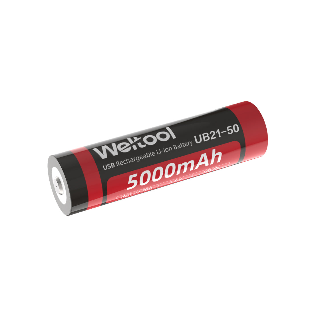 Weltool UB21-50 5000mAh 21700 Rechargeable lithium-ion battery Type-C