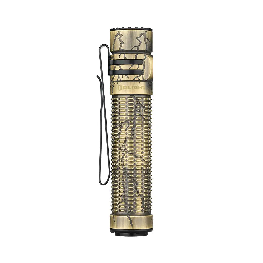 OLIGHT Warrior Mini 3 Cracked Brass Flashlight