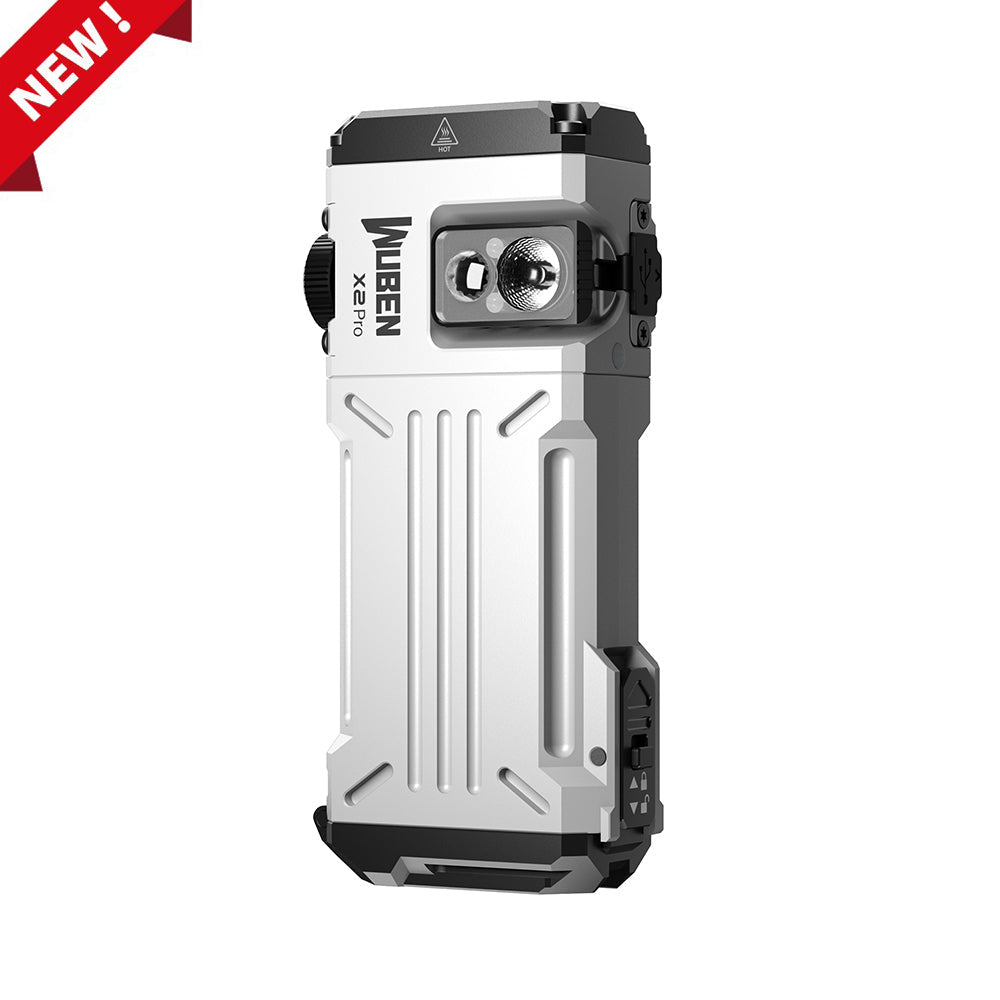 Wuben X2 PRO 1500lm 205m Thrower Flood 14500 EDC Flashlight