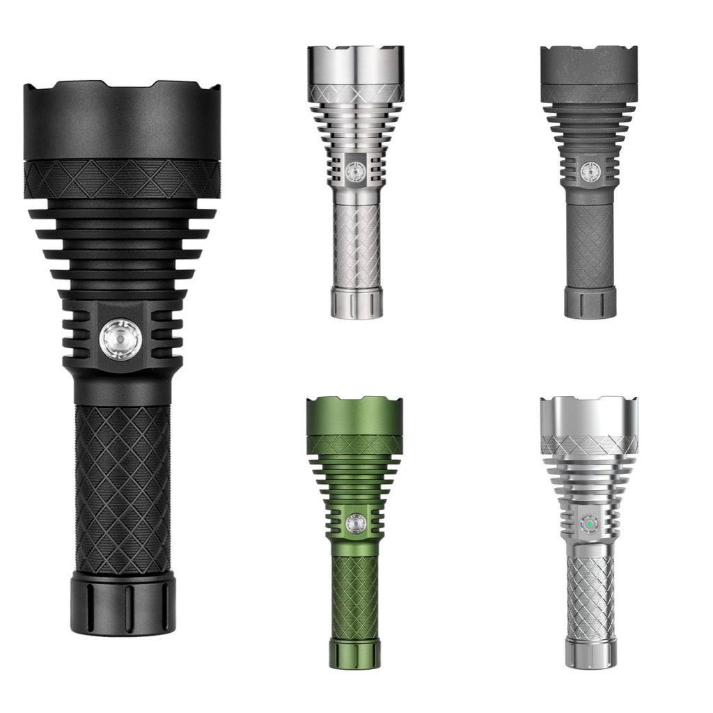 NLIGHTD L4 900lm 2500m Rechargeable Thrower 21700 LEP Flashlight NLIGHTD