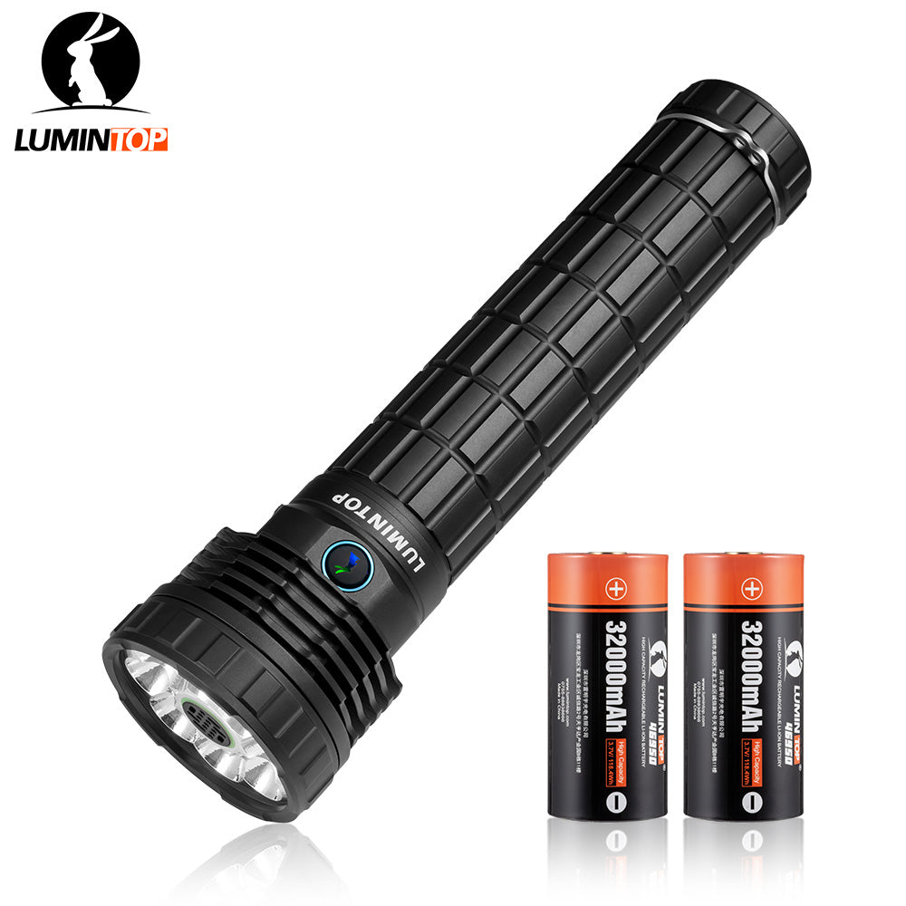 best rechargeable emergency led flashlights LUMINTOP Mach 3.0 50000lm 46950 64000mah Flood Flashlight – Nealsgadgets