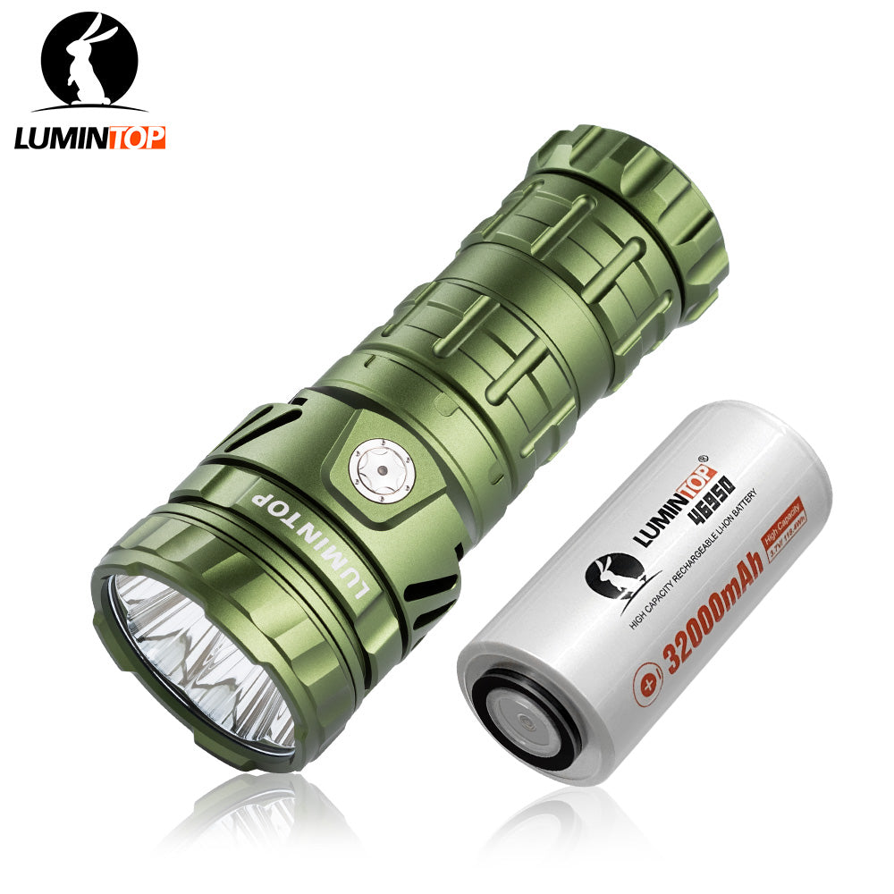 LUMINTOP Mach 5.0 15000lm 1200m  Thrower Flood 46950 Flashlight with Active Fan-Cooling