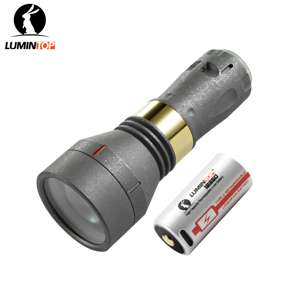 Lumintop Thor II V2 Titanium LEP 350lm 1700m Thrower Flashlight - Nealsgadgets
