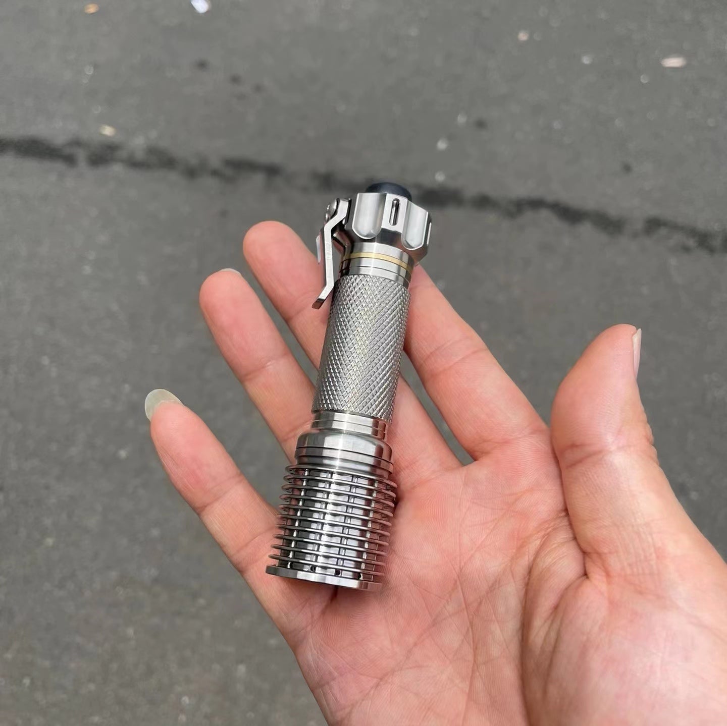 Nealsgadgets T1 Titanium XPL HI 16340 Flashlight Main image