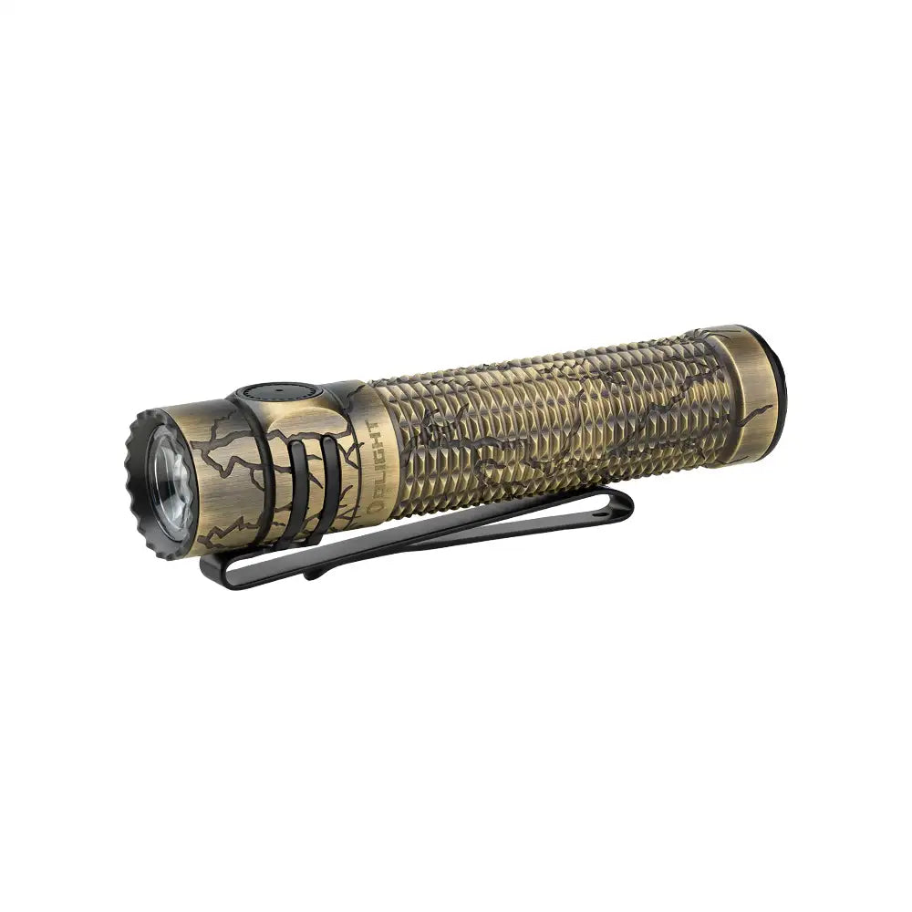 OLIGHT Warrior Mini 3 Cracked Brass Flashlight
