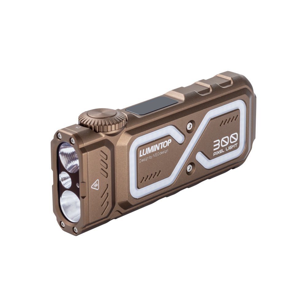 LUMINTOP Pixel Multi-Function 1300lm Laser Pointer UV RGB Light With Fidget Dial Flashlight