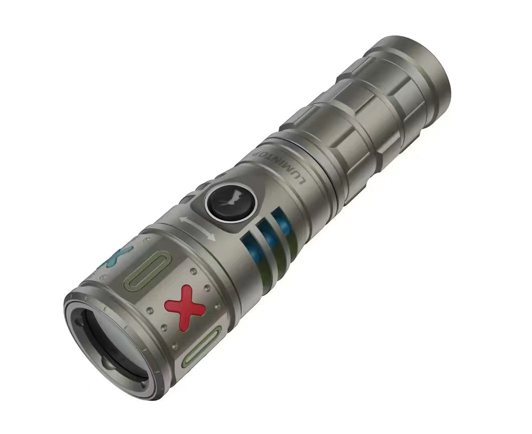 Lumintop XO 450lm 1550m Titanium LEP 26650 Thrower Flashlight