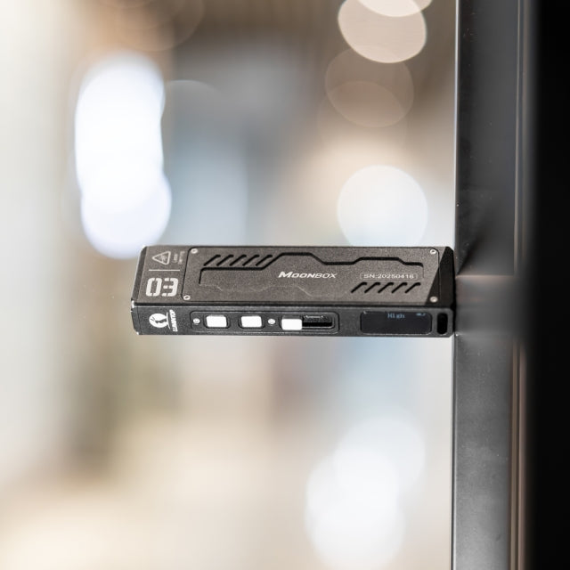 LUMINTOP MoonBox 3.0 Multi-Function 1200lm Slim EDC Flashlight with Laser Pointer UV RGB Light