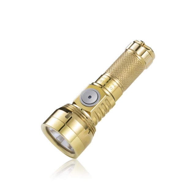 LUMINTOP GT Nano 3.0 Copper Brass 700lm 400m 10280 Thrower USB-C EDC Keychain Flashlight