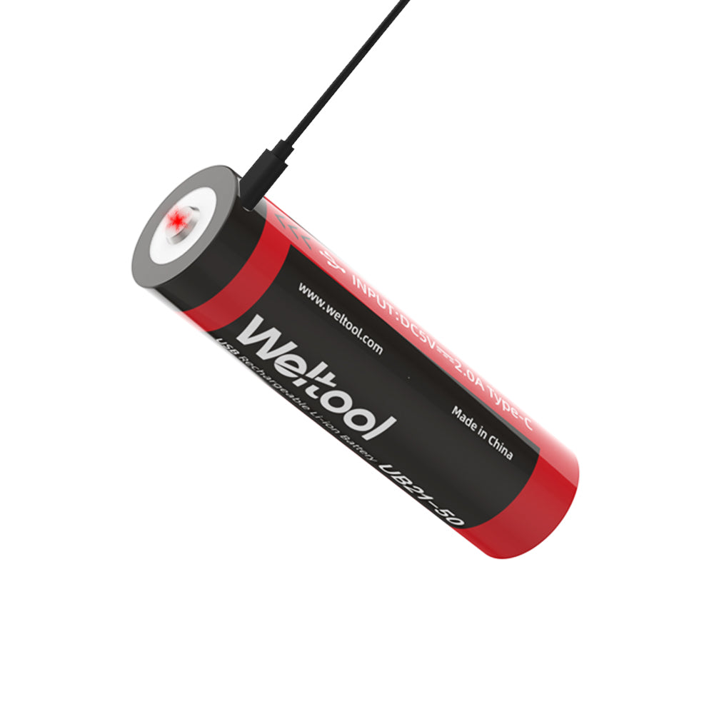 Weltool UB21-50 5000mAh 21700 Rechargeable lithium-ion battery Type-C Secondary image