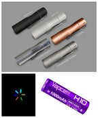 NLIGHTD L2 300lm 700m LEP Flashlight Battery Glow Tubes Bundle