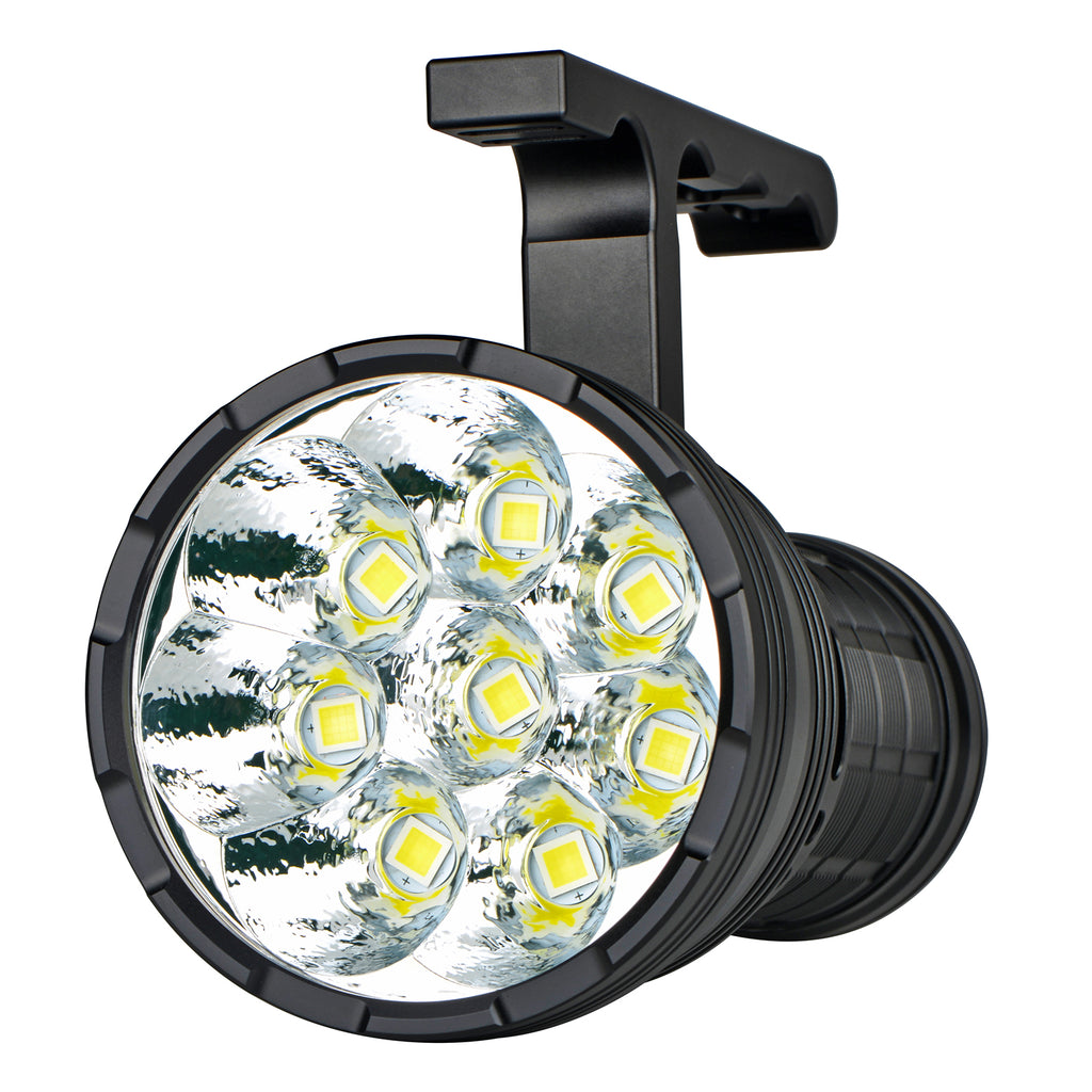 Hawklite HaikeLite HK08 8xSFH43 60000lm 1340m Flood Thrower 21700 LED Flashlight ...