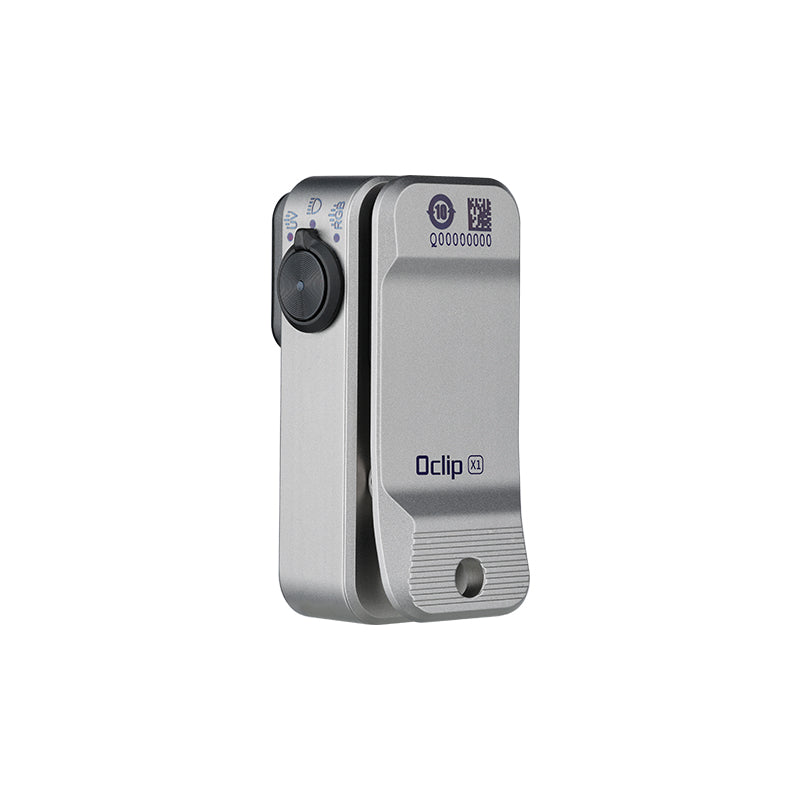 OLIGHT Oclip X1 Titaninum 600lm EDC Flashlight with Floodlight Spotlight and Red Blue Green UV Light OLIGHT