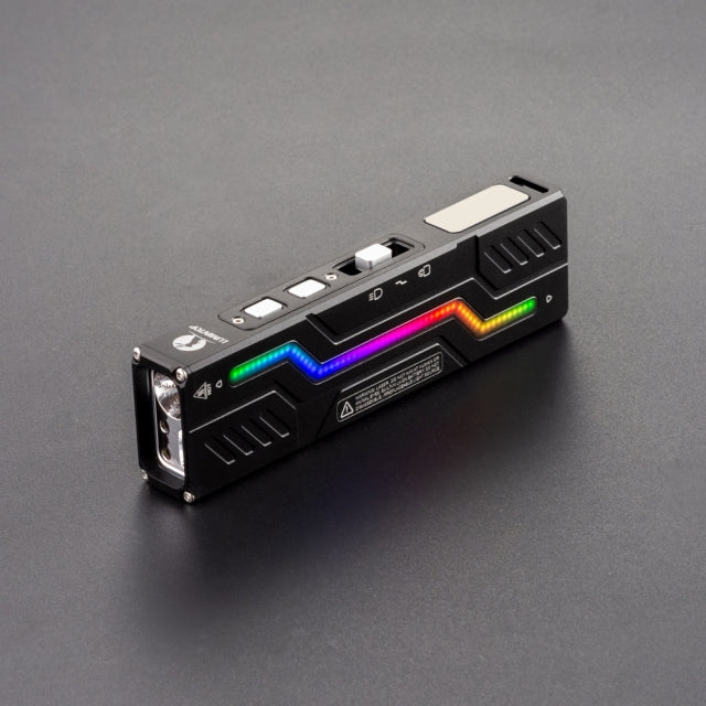 LUMINTOP MoonBox 3.0 Multi-Function 1200lm Slim EDC Flashlight with Laser Pointer UV RGB Light