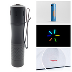 NLIGHTD E1 1000lm 14500 Flashlight Battery Lens Bundle