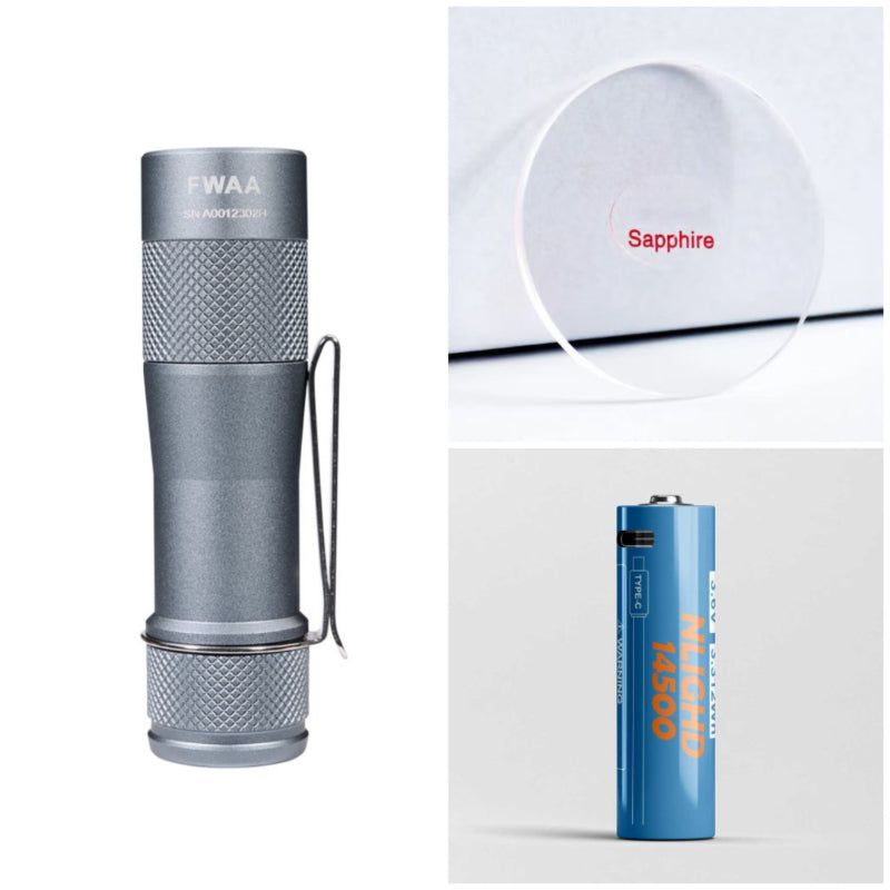 lumi LUMINTOP FWAA 2026 1600lm EDC Flashlight with Battery Sapphire