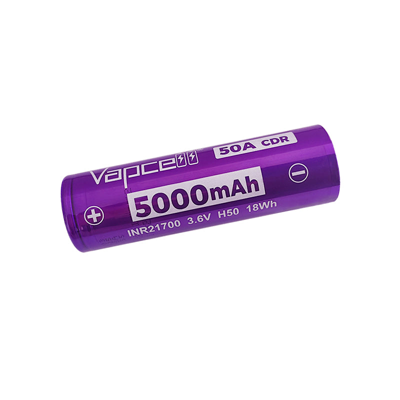 Vapcell H50 50A 5000mah 3.6V Rechargeable Li-ion Battery Main image