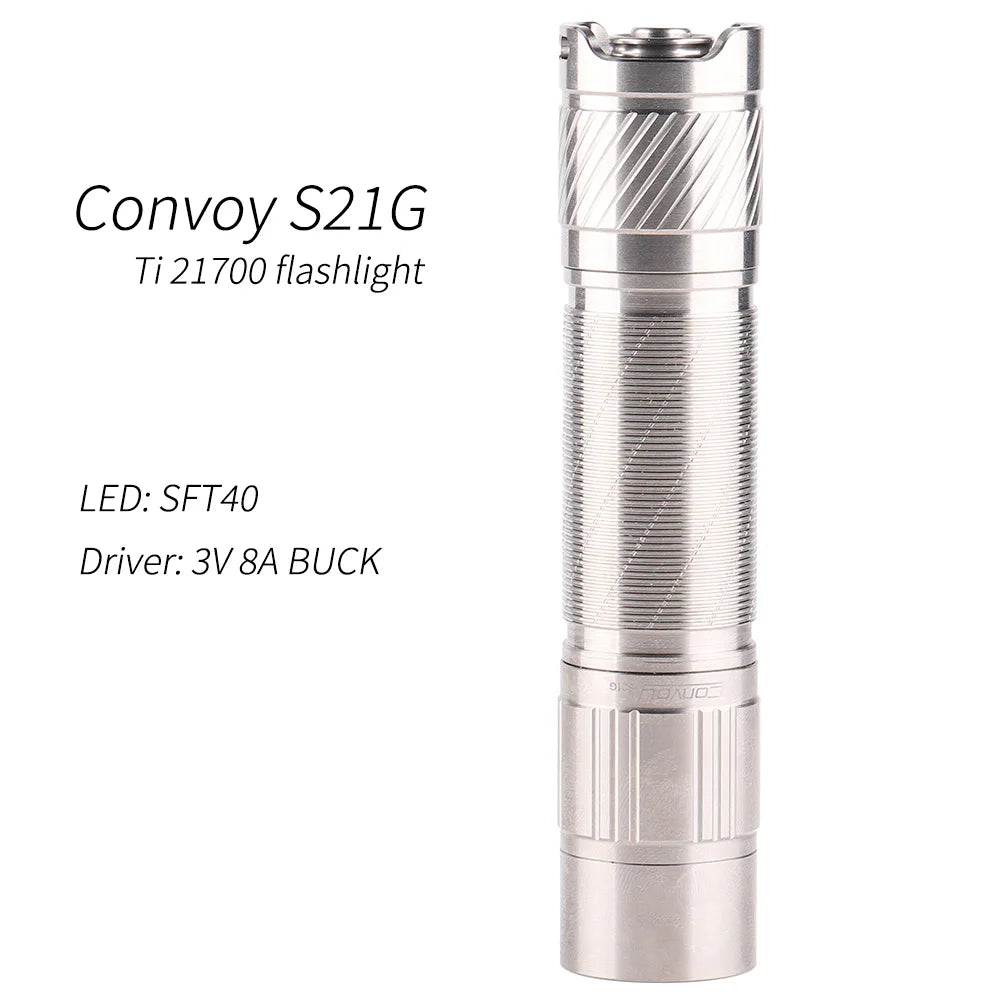 Convoy Ti S21G SFT40 XHP50.3 HI Led Flashlight