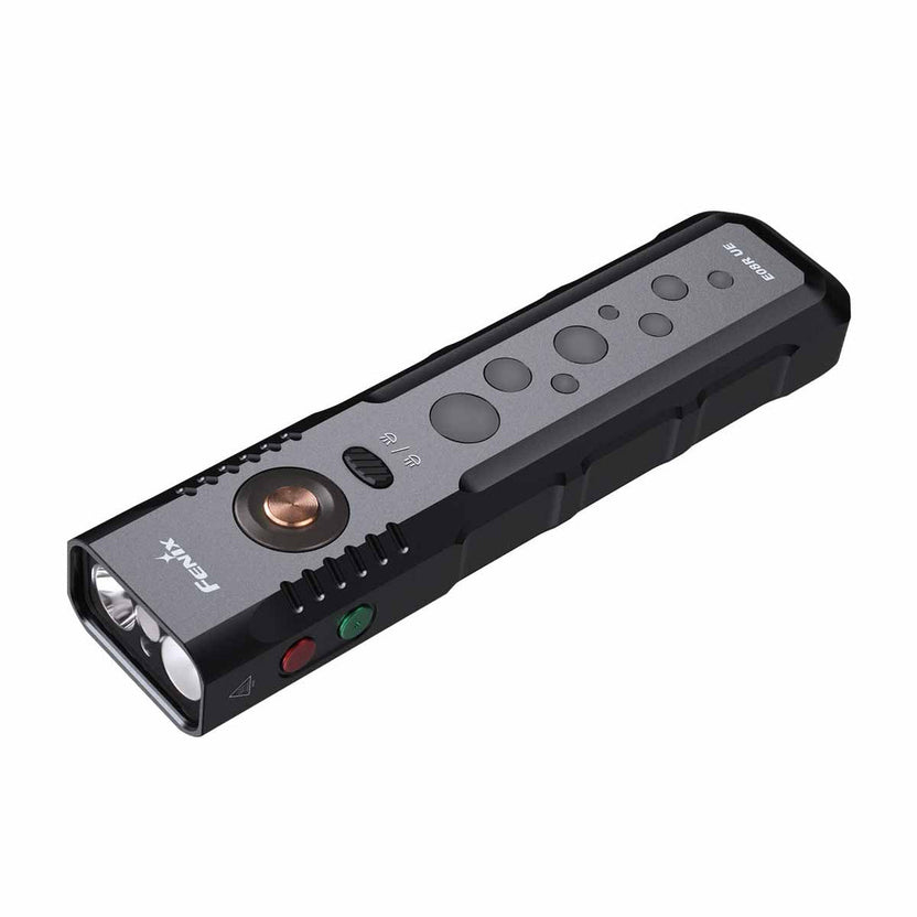 Fenix E08R UE 1600lm Slim Flat Flashlight with Red Light and Laser