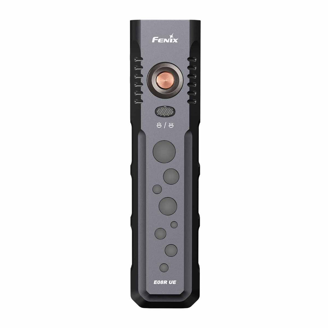 Fenix E08R UE 1600lm Slim Flat Flashlight with Red Light and Laser Fenix