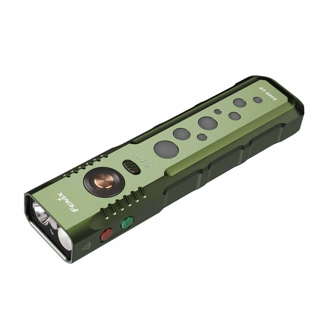 Fenix E08R UE 1600lm Slim Flat Flashlight with Red Light and Laser Fenix