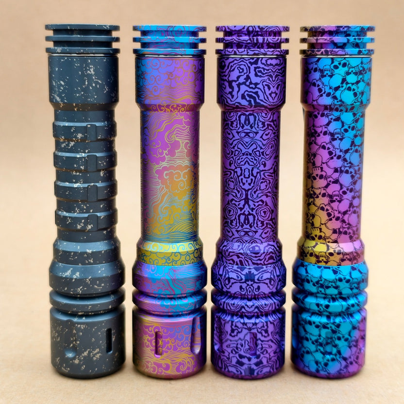 Reylight LANapple Titanium anodized Nichia 519a 4000K 14500 EDC Flashlight Main image