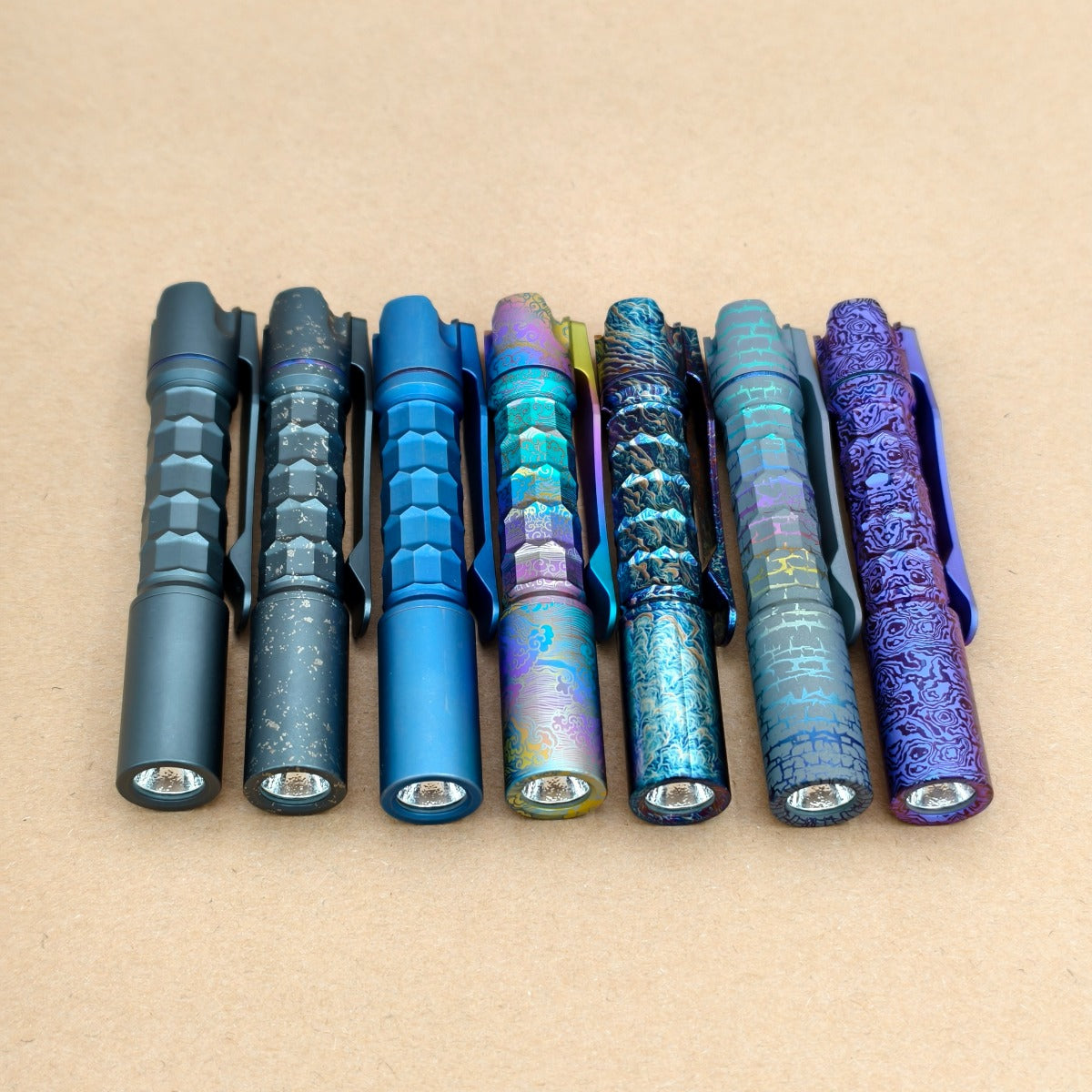 Reylight Pineapple mini MK3 Ti Krystal Anodized Nichia 519a 4000K EDC Flashlight - Nealsgadgets