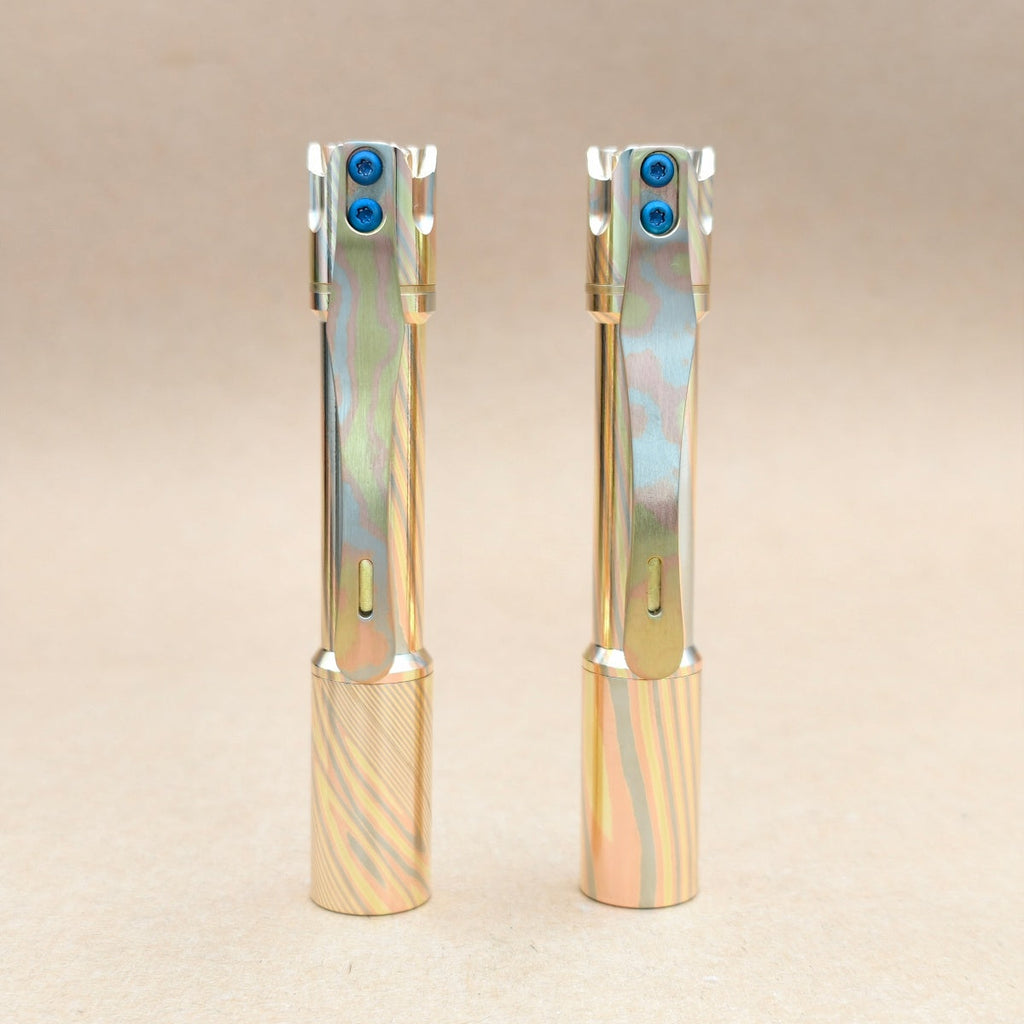 Reylight Pineapple mini MK3 Mokume Nichia 519a 10440 LED Flashlight Reylight