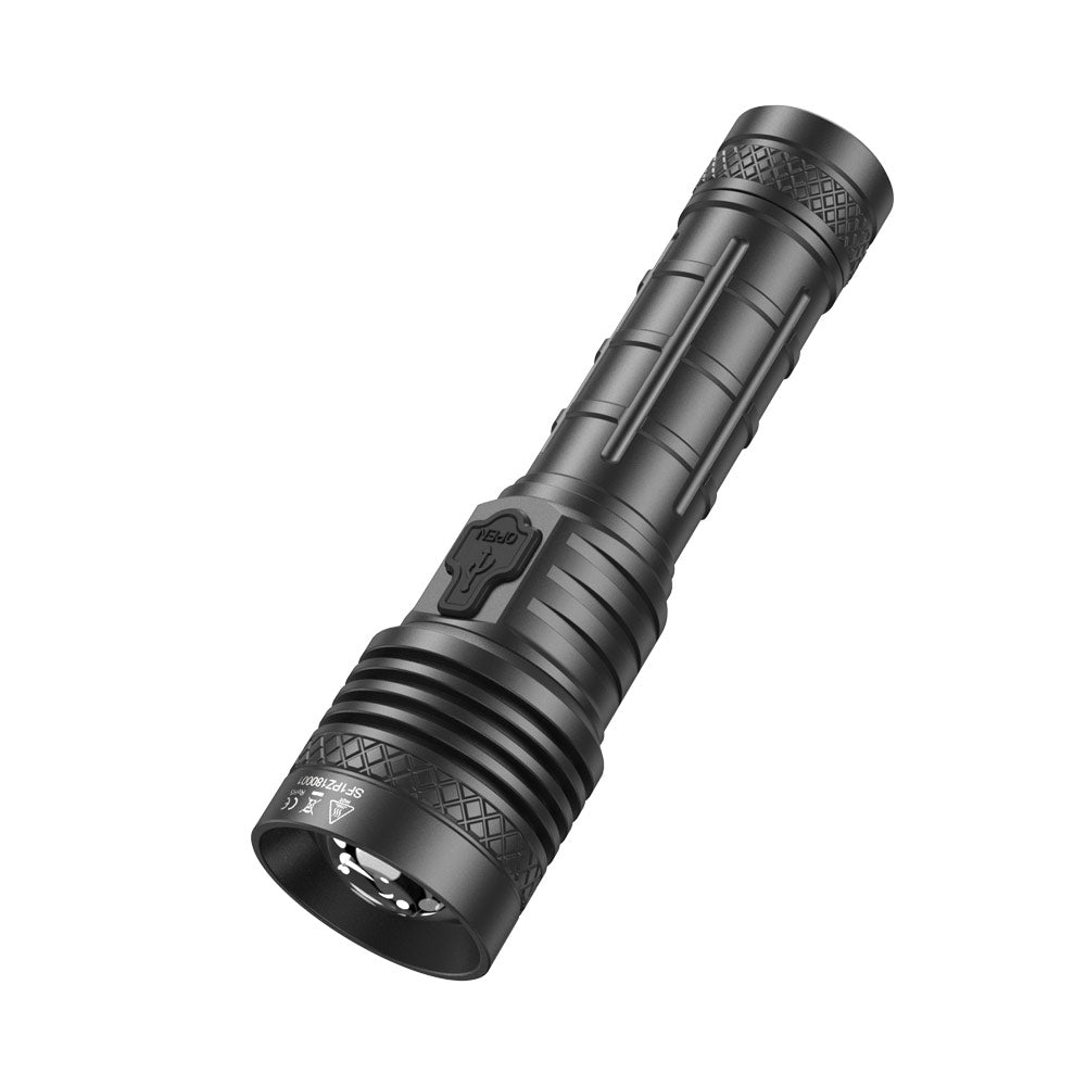 Speras PZ18 Zoomable 1600lm 420m Tactical USB-C Flashlight