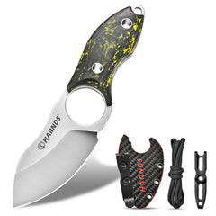 Harnds Eggplant HK2024 Special Edition N690 Steel Blade and Carbon Fiber Handle Pocket Knife