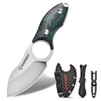 Harnds Eggplant HK2024 Special Edition N690 Steel Blade and Carbon Fiber Handle Pocket Knife