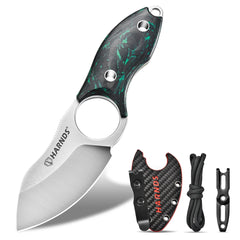 Harnds Eggplant HK2024 Special Edition N690 Steel Blade and Carbon Fiber Handle Pocket Knife
