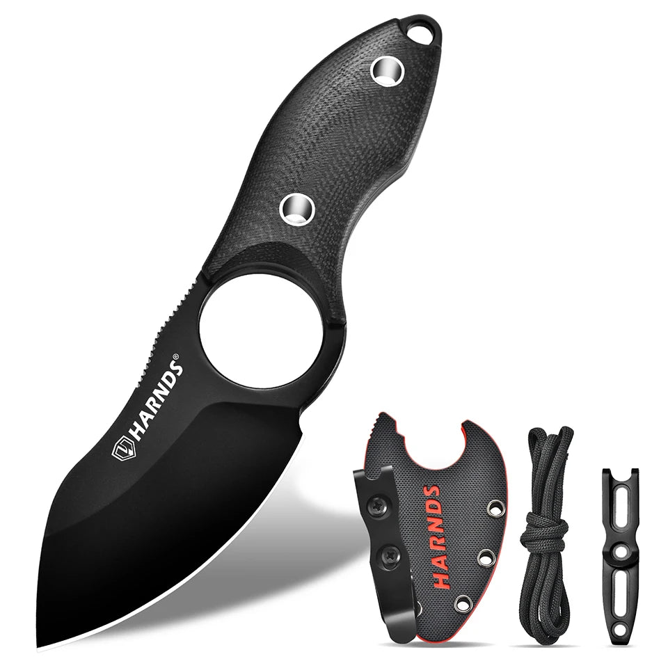 Harnds Eggplant D2 Steel Blade and G10 Handle Pocket Knife