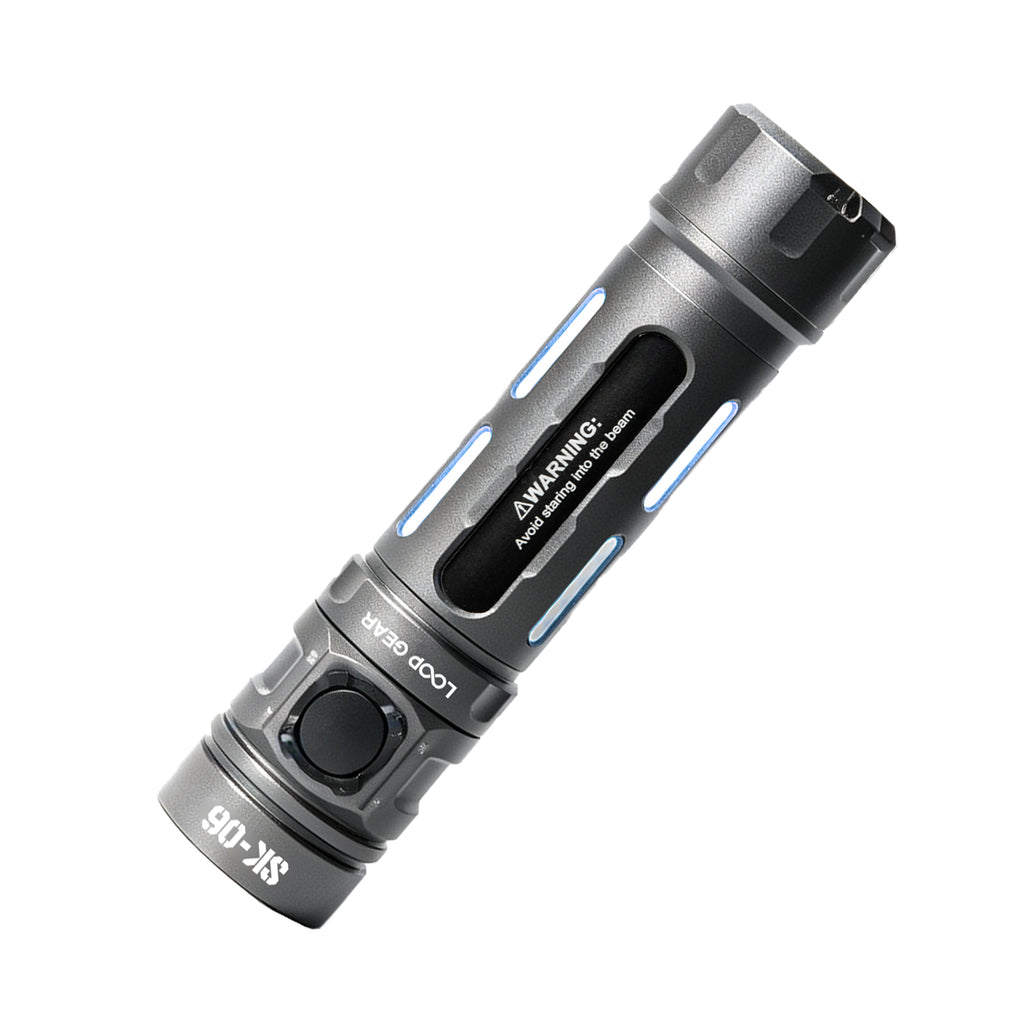 LOOP SK06 2400lm EDC Flashlight with UV & Green/Cyan Laser LOOP