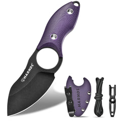 Harnds Eggplant D2 Steel Blade and G10 Handle Pocket Knife