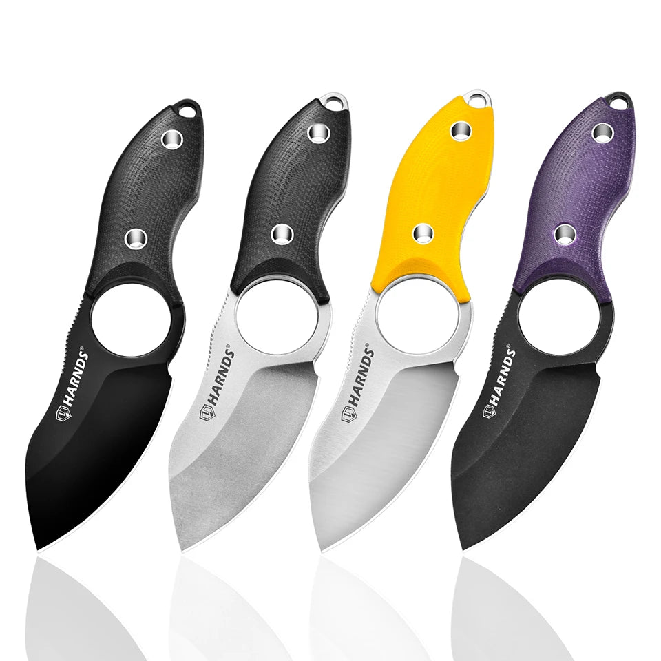 Harnds Eggplant D2 Steel Blade and G10 Handle Pocket Knife