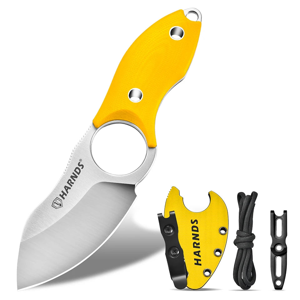 Harnds Eggplant D2 Steel Blade and G10 Handle Pocket Knife