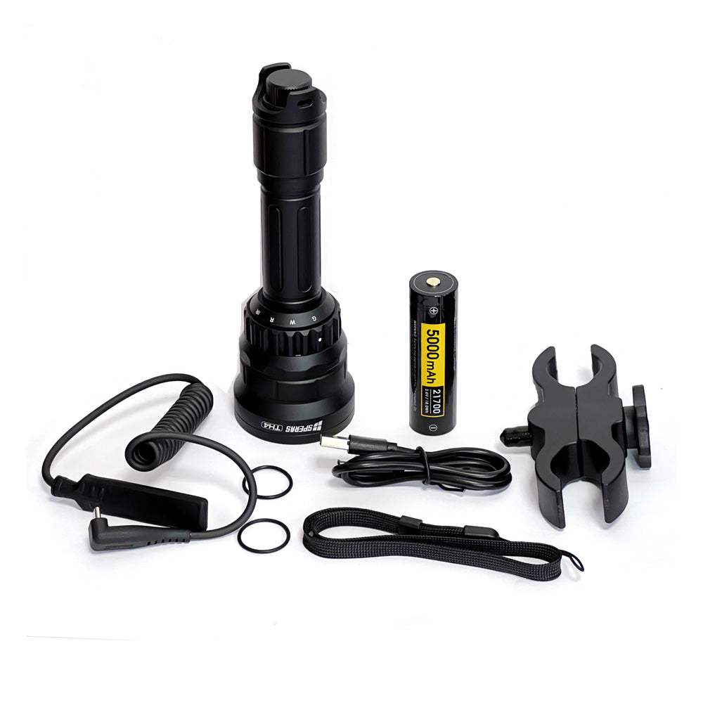 SPERAS TH4 800lm 739m Multi Color  Zoomable  Hunting Flashlight Secondary image