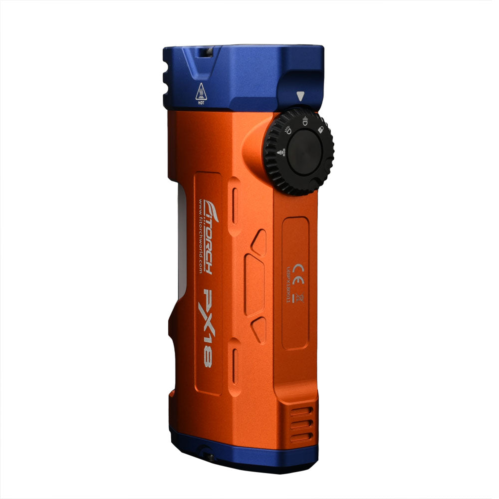 Fitorch PX18 3500lm Spotlight Floodlight and Sidelight with Magnetic Control Dial