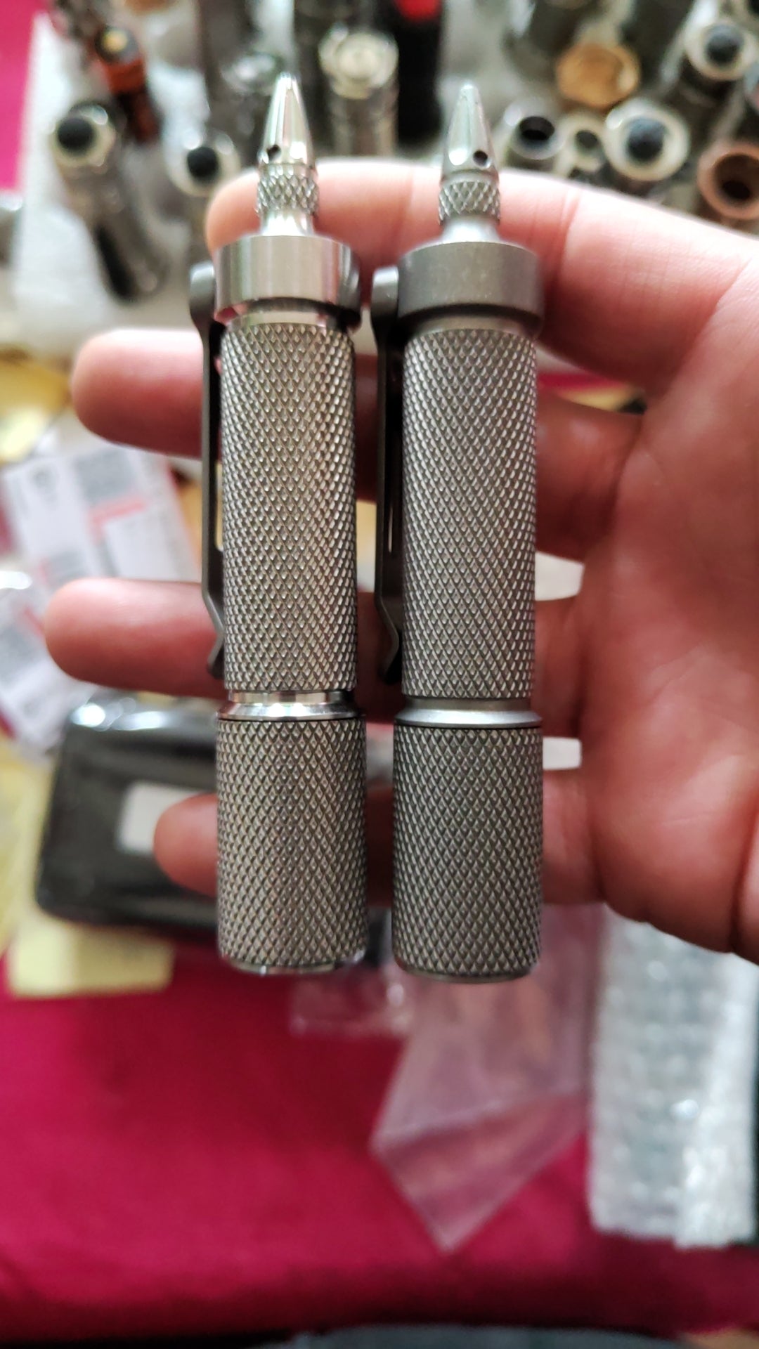 Gift Glow EDC A2 Titanium Nichia 519a 600lm AA 14500 EDC Flashlight Main image